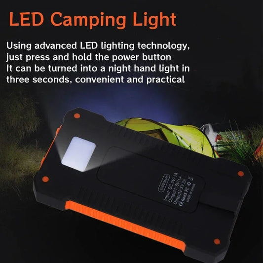 Solar Power Bank — High Capacity Portable Charger (50,000mAh to 200,000mAh)